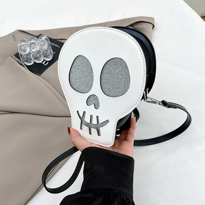 

Halloween Ghost Theme Crossbody Bag Funny Devil Skull Gothic Shoulder Handbag Purse Ideal Gift for Girls And Women