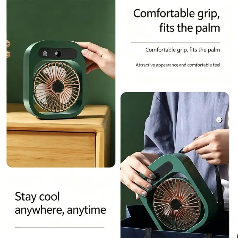 Desktop Air Enhancer With Ice Fog Cooling And Quiet Operation For Work Areas 