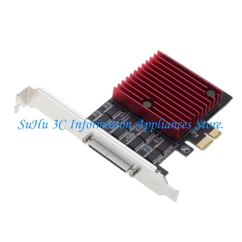  PCIE To 8 Port RS232 Expansion Card PCIE 8 Port Serial Card PCIE Control Card PCIe Adapter Card Chassis Accessories