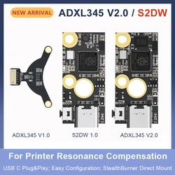 BIGTREETECH placa acelerómetro ADXL345 V2.0 y S2DW para 36 motores paso a paso Klipper Firmware Raspberry Pi Voron piezas de impresora 3D