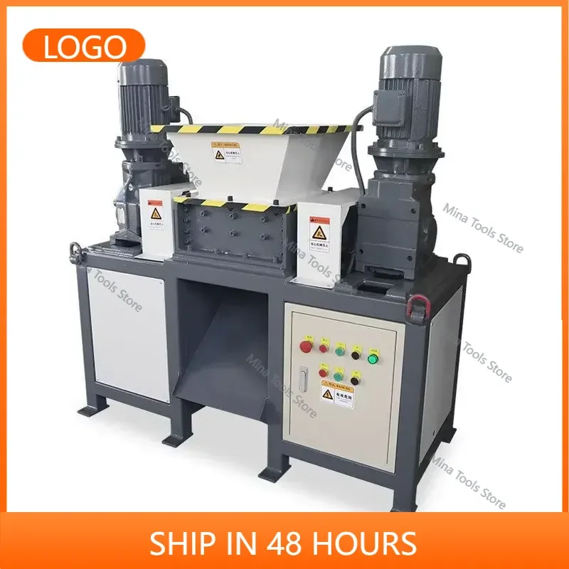 Manufacturer Pre E-Waste Shredder Machine 2 Shaft Shredder Plastic Jerry Can