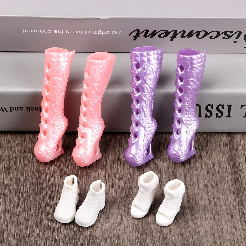 Plastic Doll Shoes High Heels Super Model 30cm Figure Doll Sandals Original Doll Casual Shoes Female Doll Boots Doll Accessories