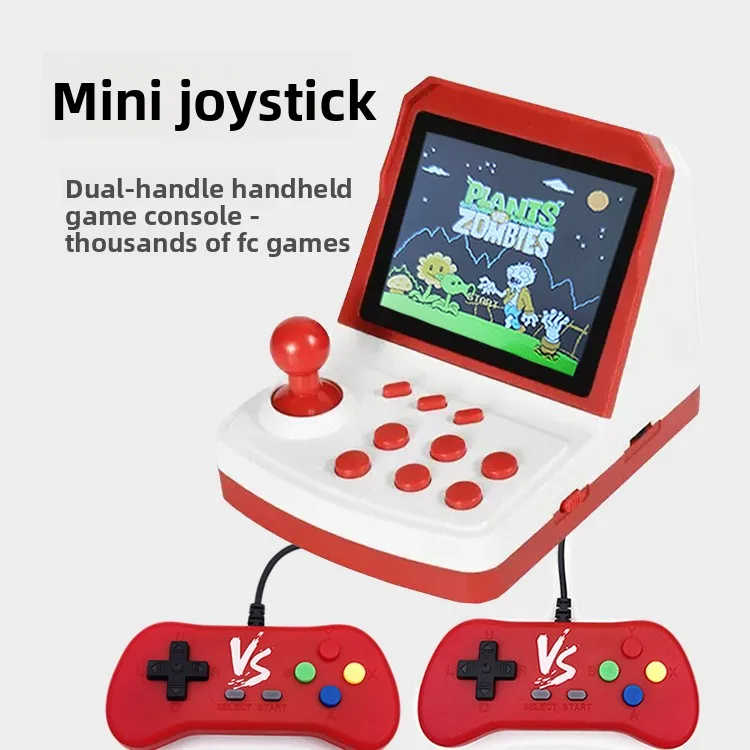 

A6PLUSRetro Mini Joystick Action Game Console3.2" Screen1000 Games Built In Rocker Home Arcade Video Game MachineSupportTVOutput