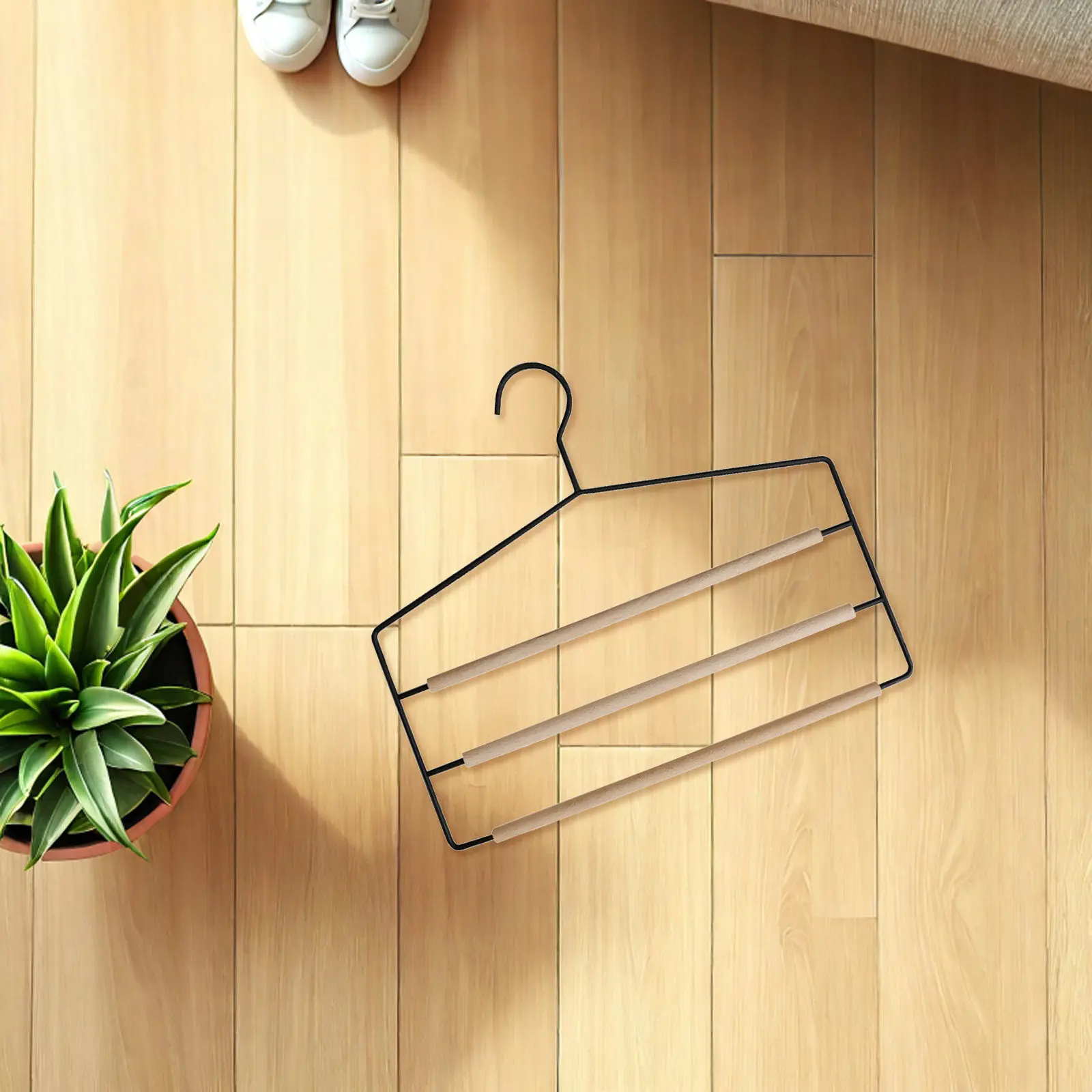 

Многоуровневая 3-ярусная вешалка для брюк, экономящая место, органайзер для гардероба, вешалка для брюк, джинсов, галстуков, шарфов