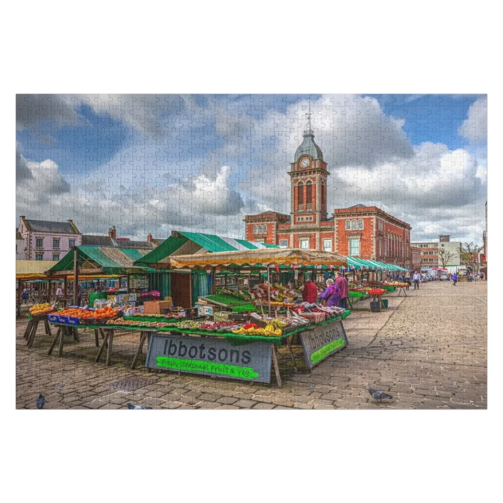 

Головоломка Chesterfield Outdoor Market, Derbyshire, Великобритания, персонализированные подарки, персонализированные пазлы с животными для детей, головоломка