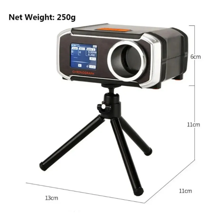 Medidor de Velocidade Cronógrafo Compatível com Bluetooth, Tela LCD, Velocidade de Medição Instrumentos, Slingshot Bow