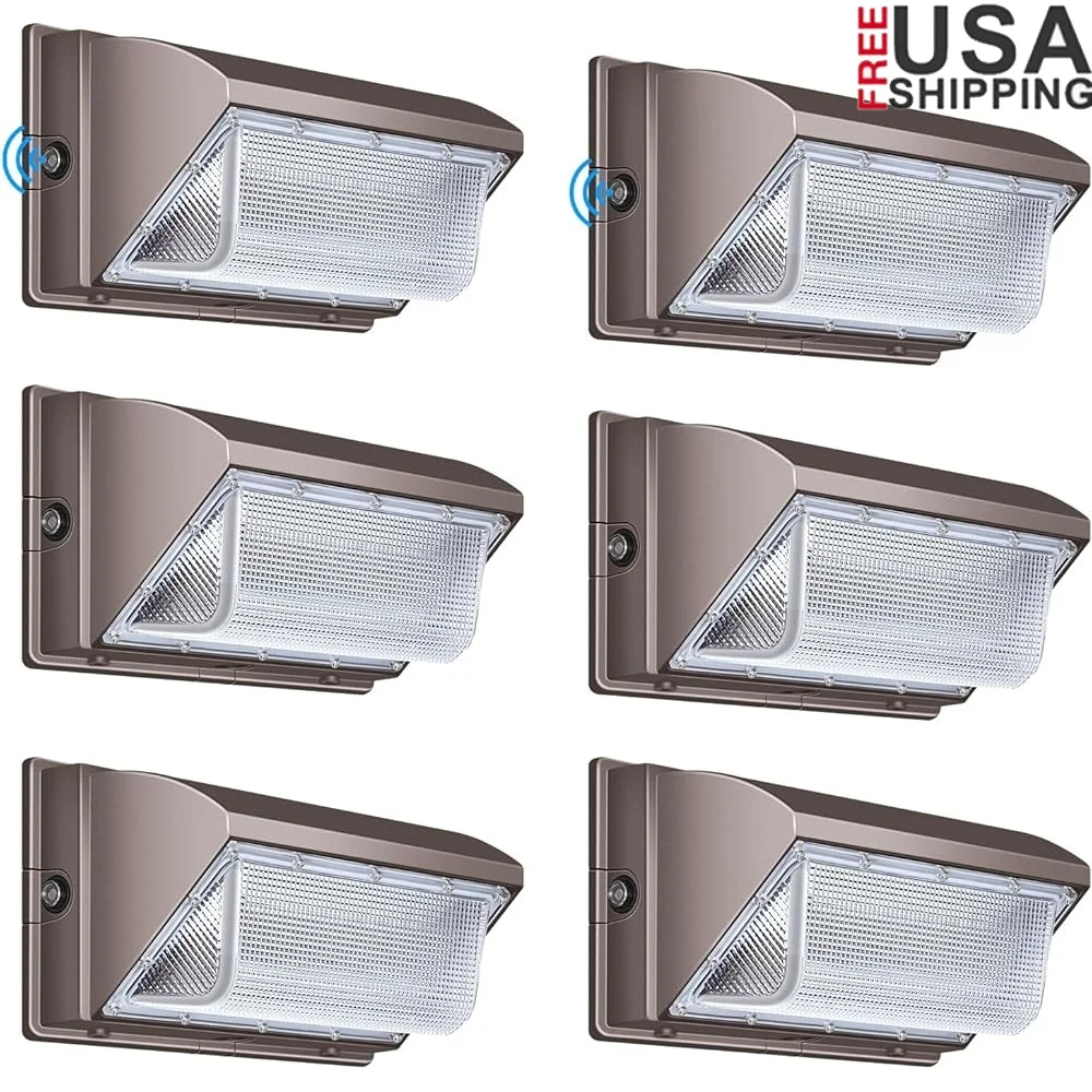 

LED Wall Pack Light 120W Photocell Outdoor Dusk to Dawn Security Lighting IP65 Waterproof 15840LM 120 Degree Beam Angle Energy