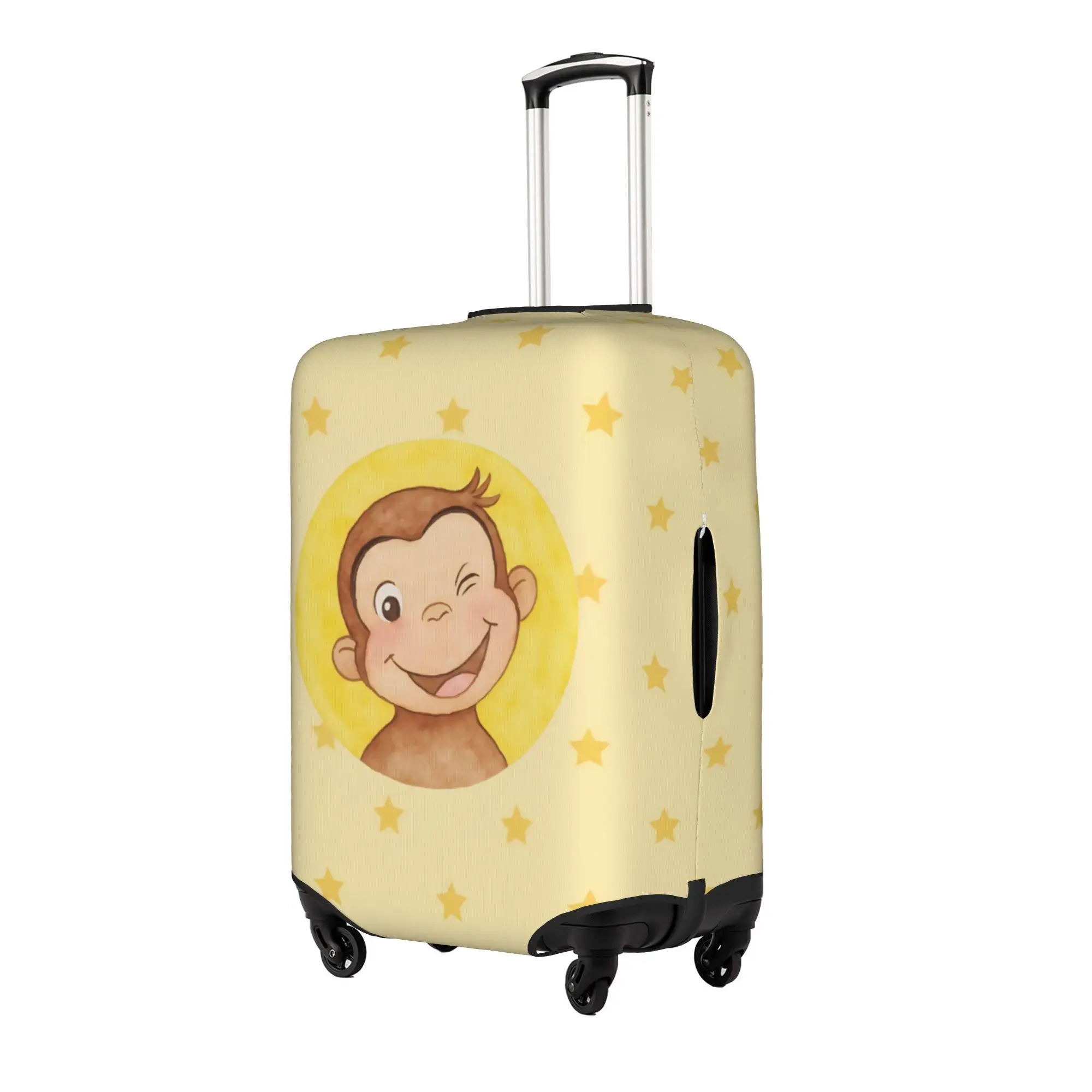 Custom C-Curious Georges Luggage Cover Cute Monkey TV Series Suitcase Protector Covers Suit For 18-32 inch