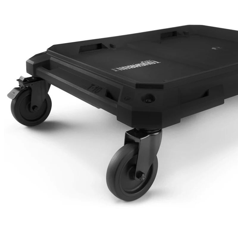 TOUGHBUILT TB-B1-T-10 StackTech Mecanismos de bloqueo de carrito de 4 ruedas Ahorre esfuerzo Carro de herramientas firme con rueda giratoria