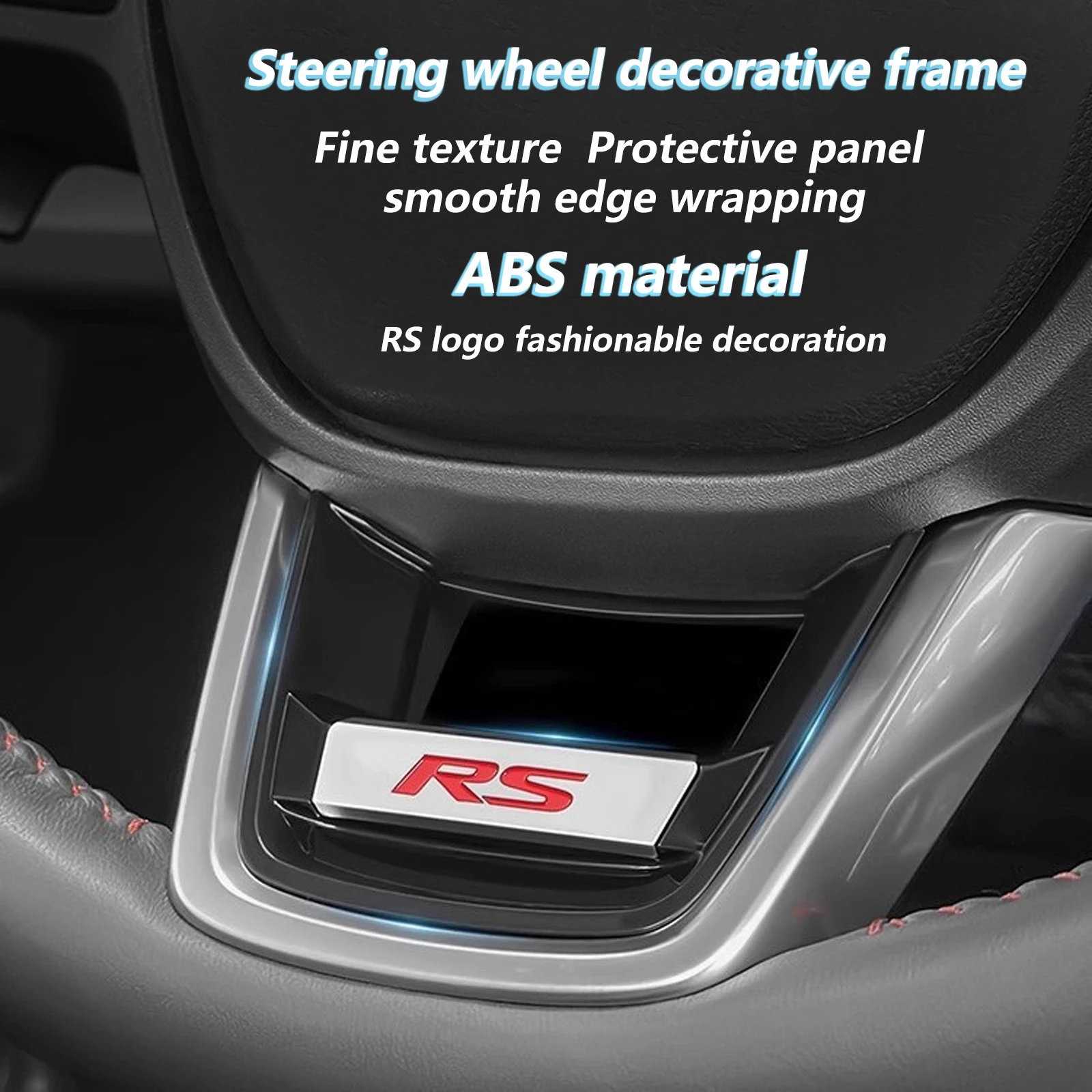 ABS Steering Wheel decoration for Honda CR-V Breeze 2023 2024 2025 - Buckle installation（direct mount, No need to disassemble）