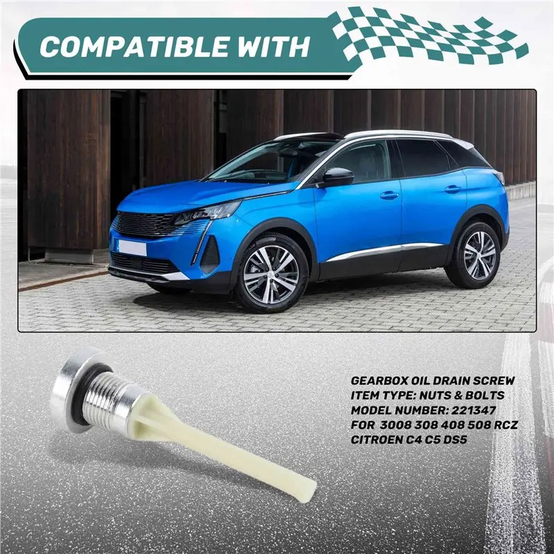 A11M-10X For 3008 308 408 508 RCZ Citroen C4 C5 DS5 Gearbox Oil Drain Screw 221347
