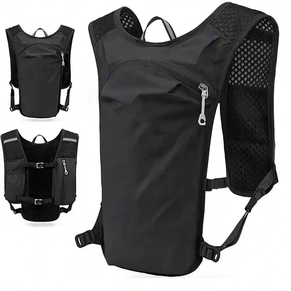 

Outdoor Sports Vest Bag, Cycling Sports Backpack, Adjustable Breathable Running Vest Bag, Cycling Vest, Men's Chest Bag