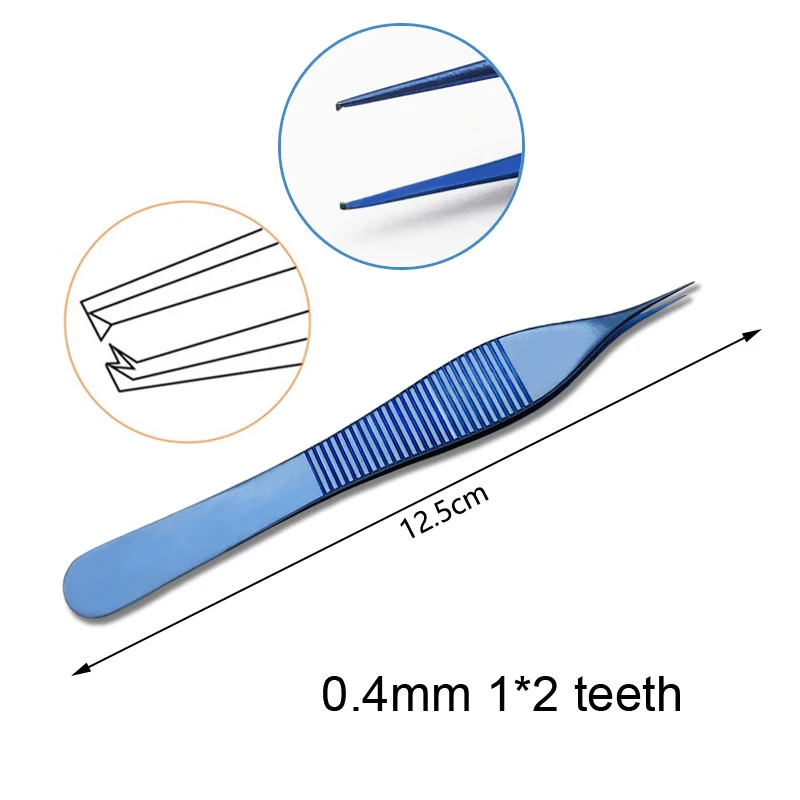 

Edison forceps double eyelid embedding surgical tools toothed with hook forceps