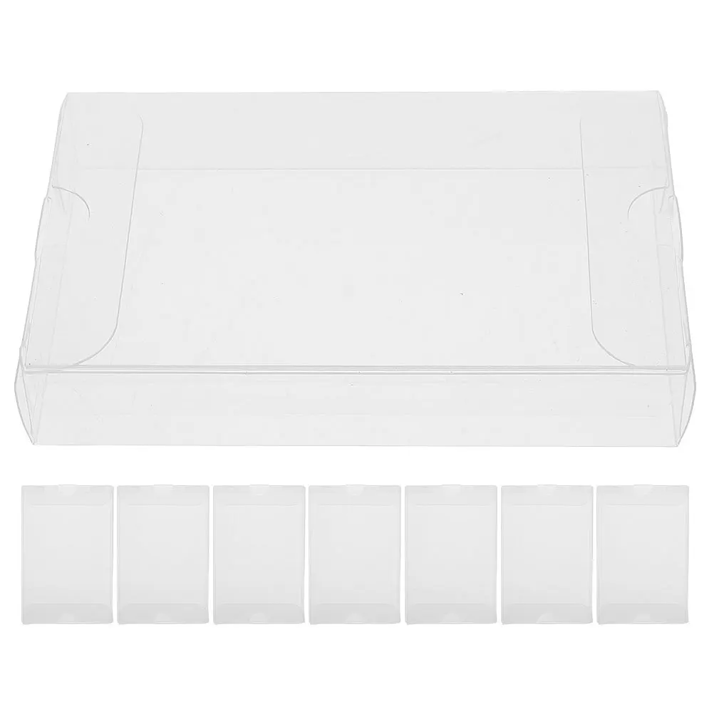 

8Pcs High Transparency PVC Cassette Tape Holder Clear Organizer Box for Audio Tapes Protection Vintage Cassette Tape Protector