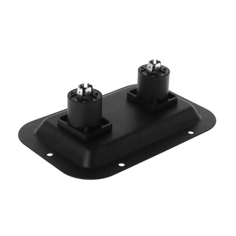 A3PC Jack Plate Socket Junction Box Clip Guitar Dual 1/4\
