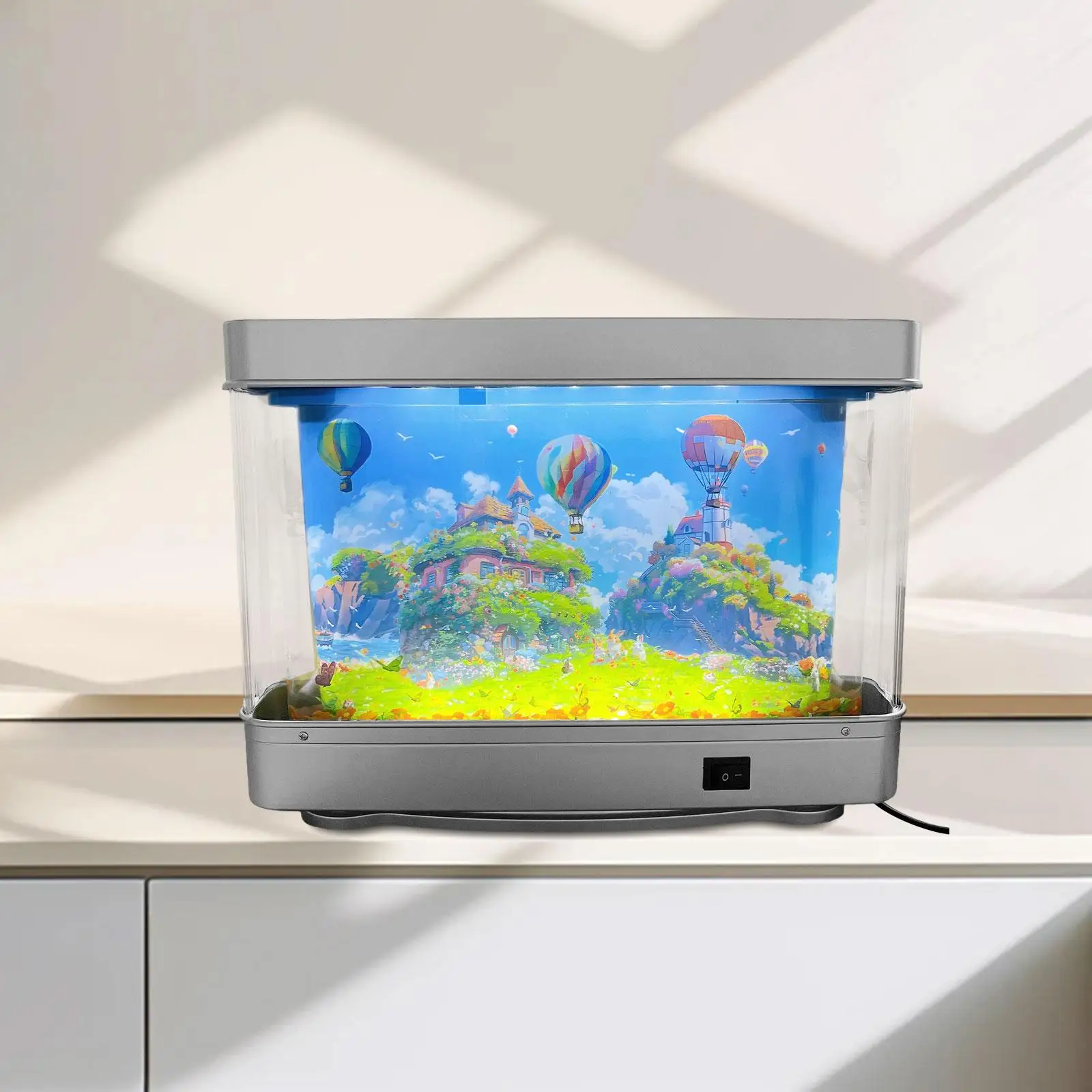 

Artificial Aquarium Lamp Modern Tabletop Mood Lamp for Office Indoor Bedroom
