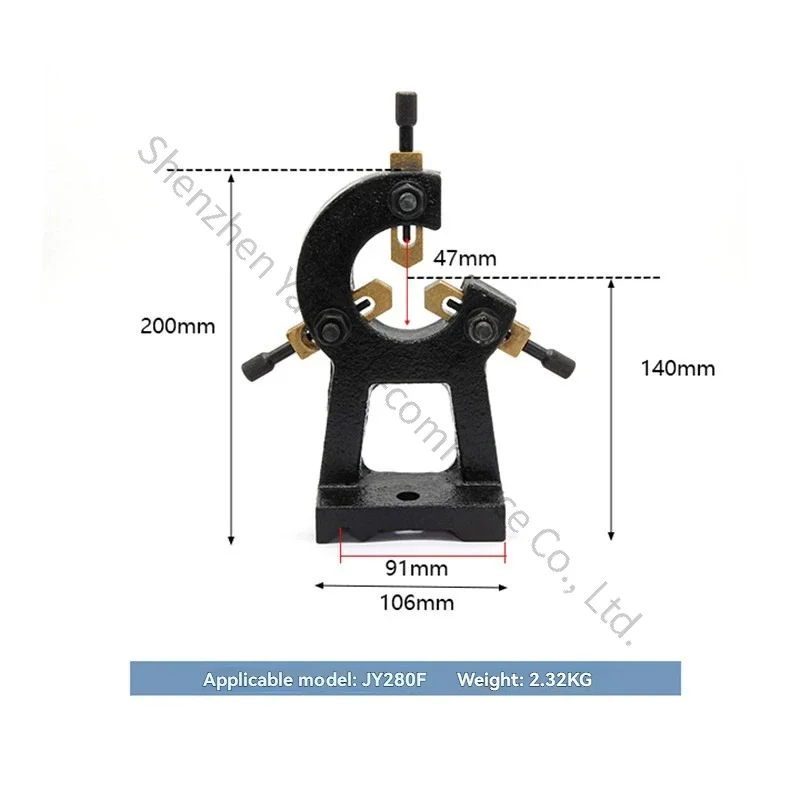 Home lathe accessories, center rest and tool post, new type of center rest and tool post, lathe-specific machine tools