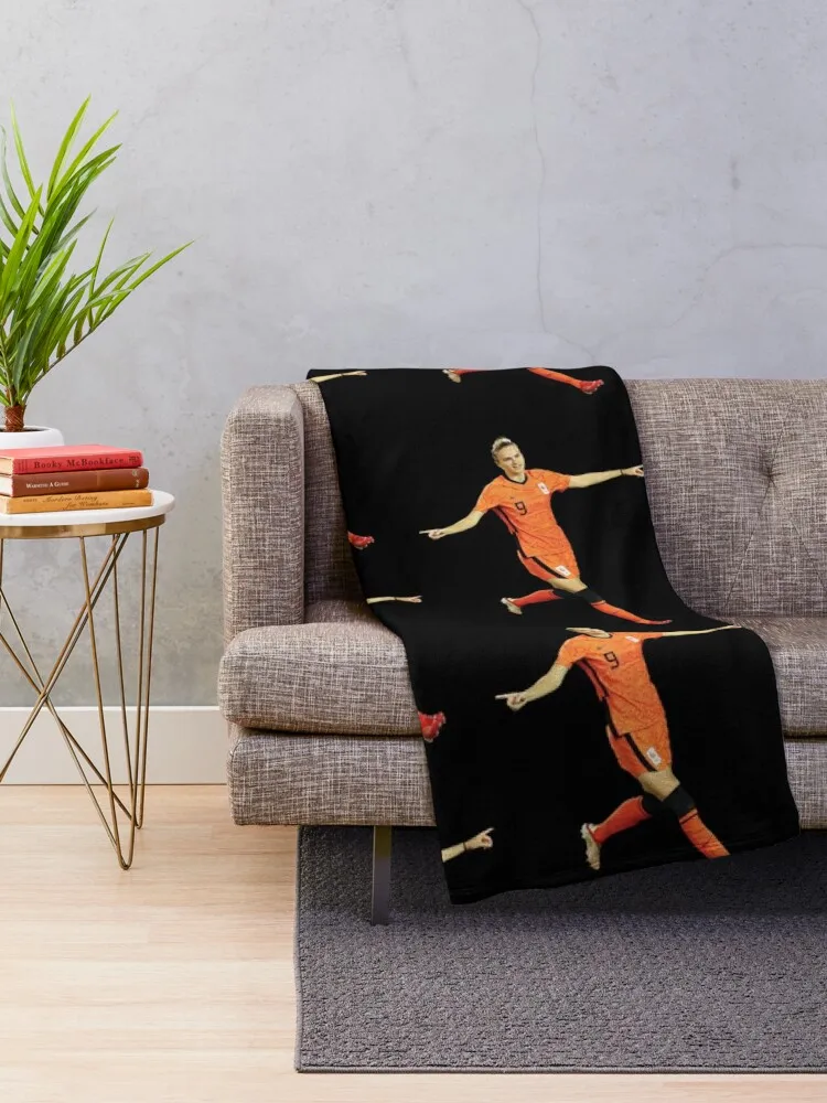 Vivianne Miedema in Orange Throw Blanket Warm For Sofa Thin Blankets