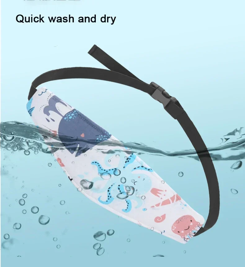 الطفل مقعد السيارة دعم الرأس قابل للتعديل عربة الرضع الرقبة الإغاثة حزام وسادة ربط حزام مسند الرأس طفل النوم الموضع #3