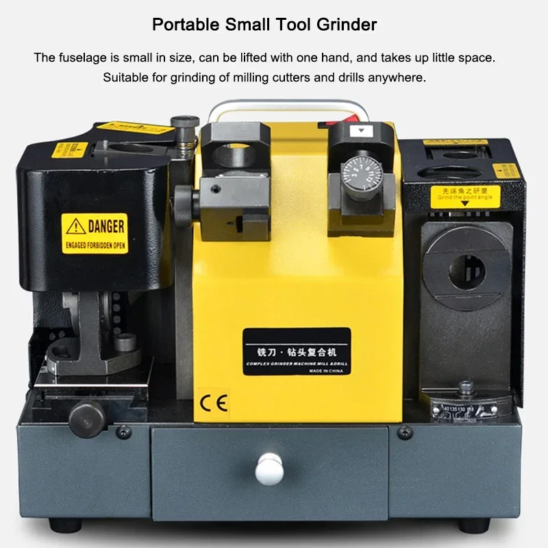 2025 Small 220v 8-32mm Drill Milling Cutter Compound Grinding Machine Grinding Cutter Drill Bit Dual-purpose Machine MR-F4 MR-F6