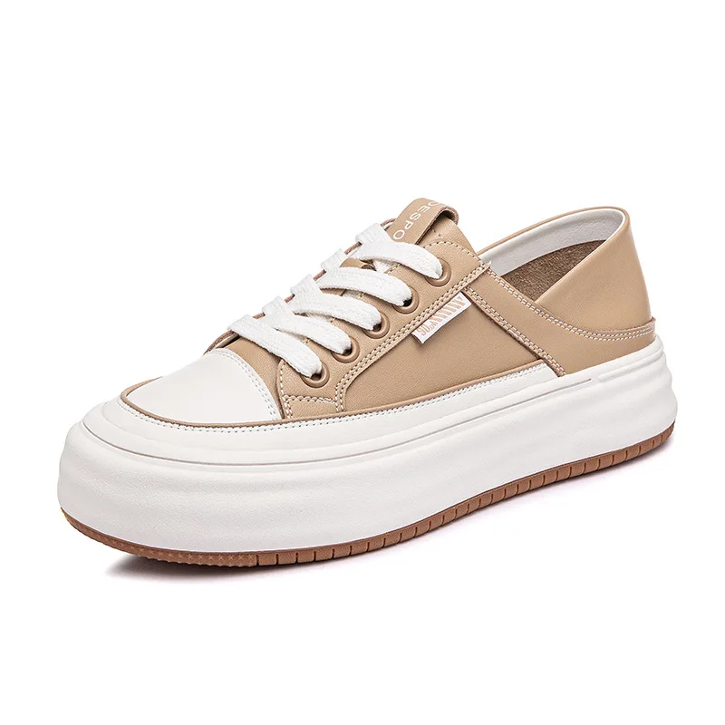 

4 см натуральная кожа резиновые эргономичные осенние мягкие туфли на плоской подошве лоферы для отдыха вулканизированные этнические женские удобные кроссовки на массивном каблуке