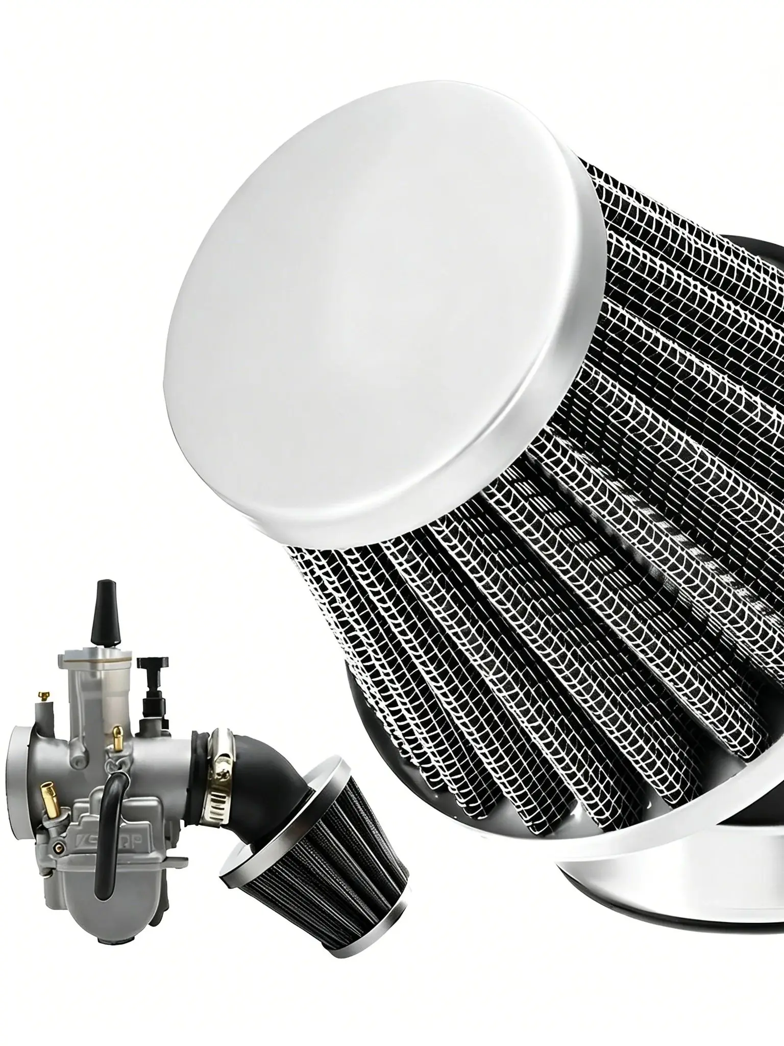 AliExpress NONE CENJITION Universal r35mm 38mm 50mm Motorcycle Air Filter for 50cc 110cc 125cc 140cc Motorcycle ATV Scooter Pit Dirt Bike