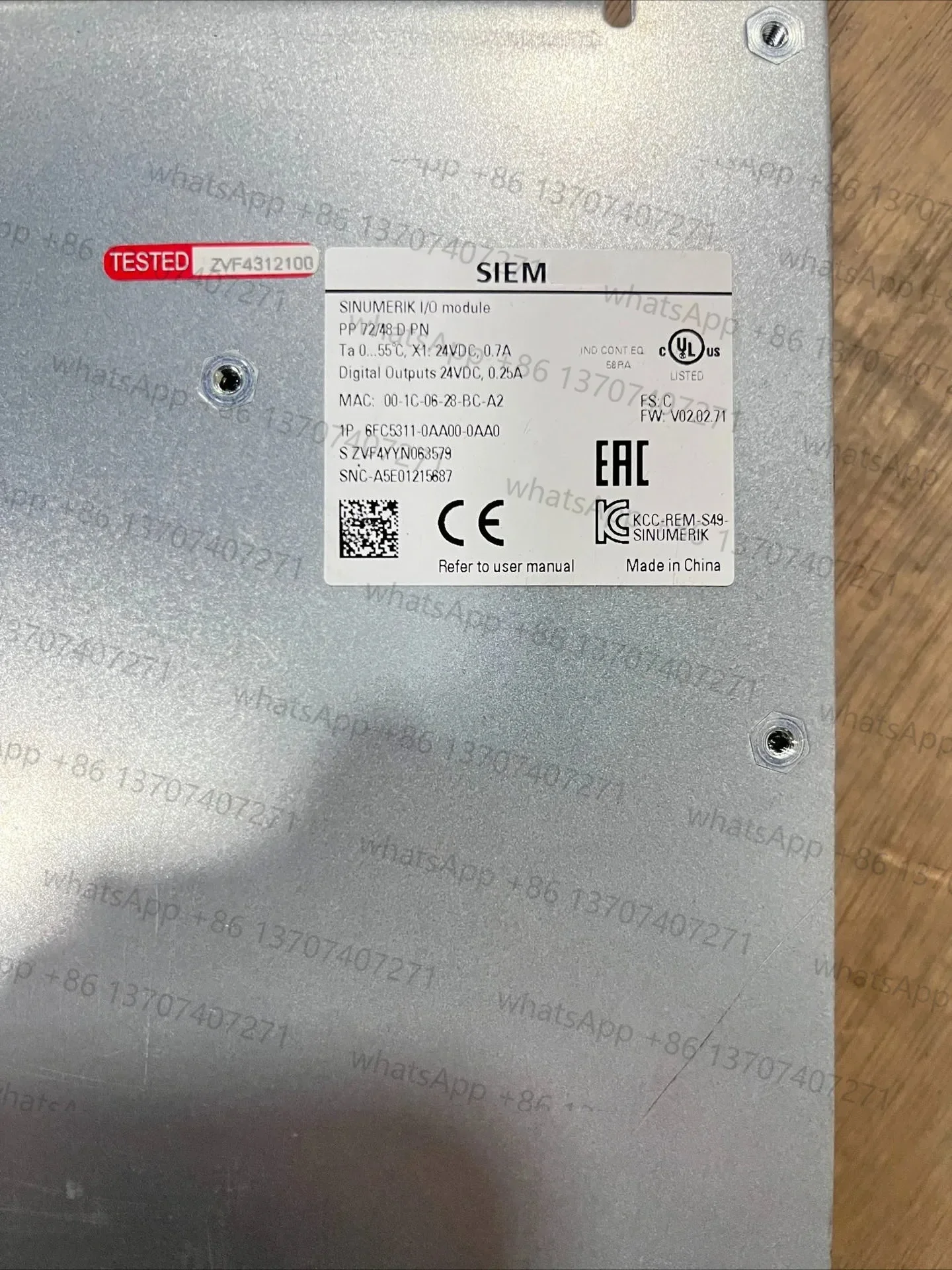 Nueva placa controladora 6FC5311-0AA00-0AA0, sin caja