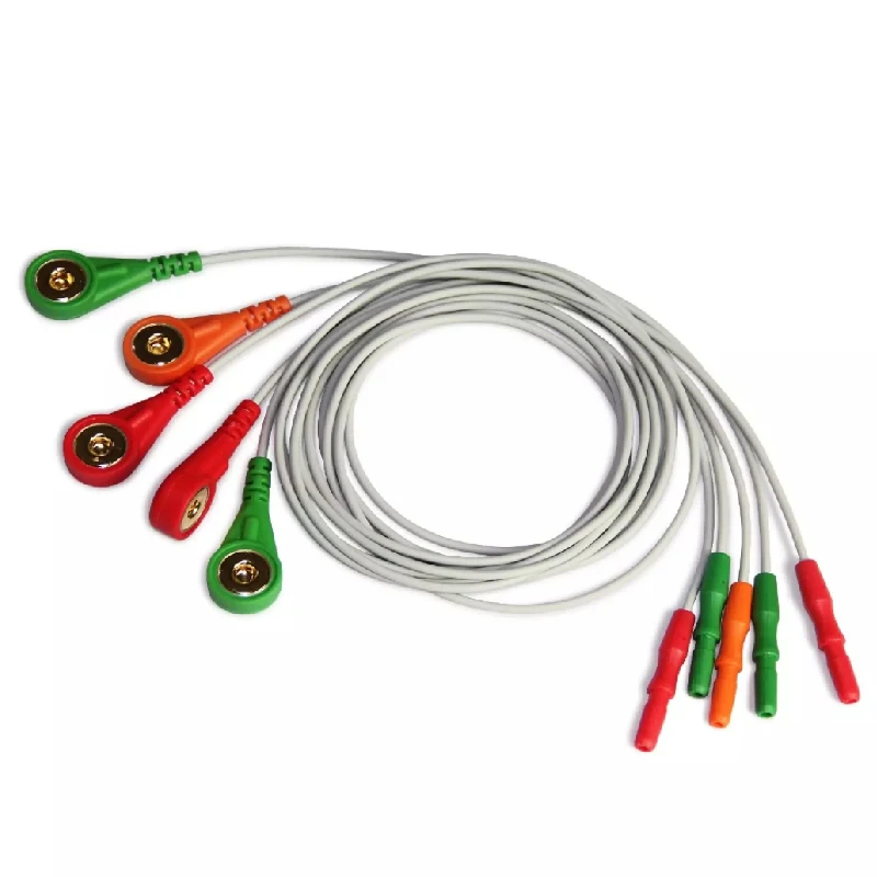 CONTEC EKG Cable 3 12 10 Leads Button / Banana ECG Cable For ECG 80A/90A ECG 100G/300G/600G/1200G 8000G Tlc6000 Tlc5000 Tlc9803