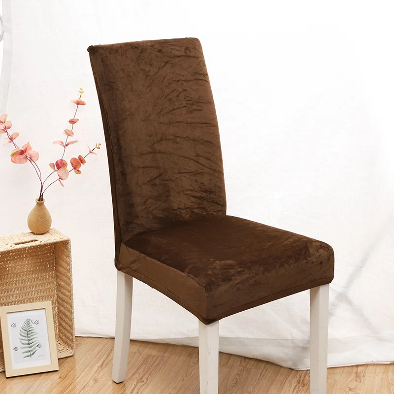 Cross-border exclusive supply of velvet elastic thickened chair covers, non-slip, non-shedding, semi-covering, removable