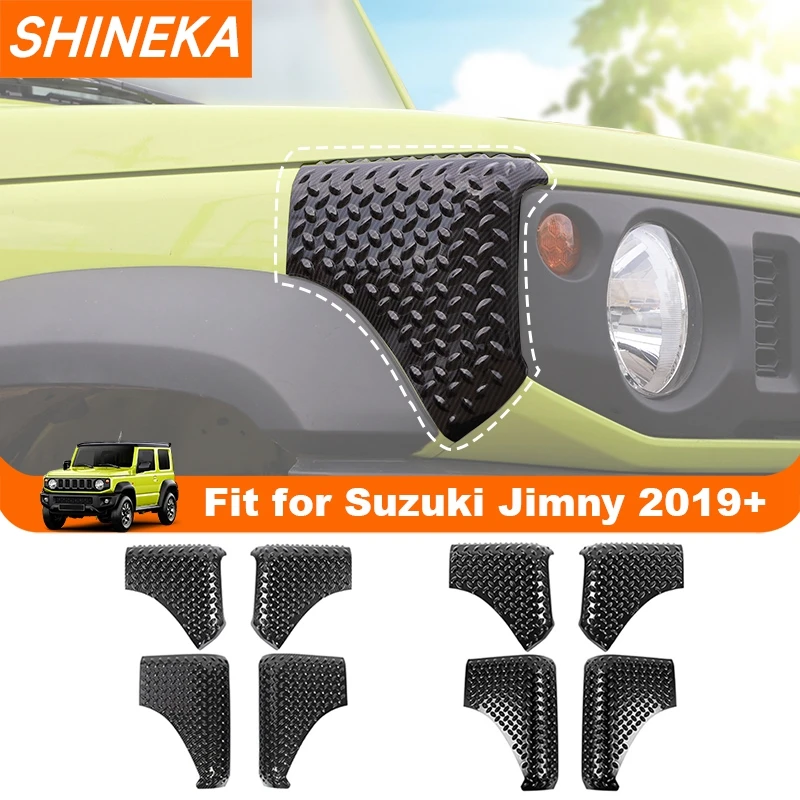 

SHINEKA Car Front Rear Fender Wrap Corners Decoration Guard Cover for Suzuki Jimny 2019 2020 2021 2022 Up Exterior Accessories