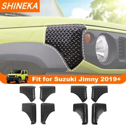 SHINEKA Car Front Rear Fender Wrap Corners Decoration Guard Cover for Suzuki Jimny 2019 2020 2021 2022 Up Exterior Accessories