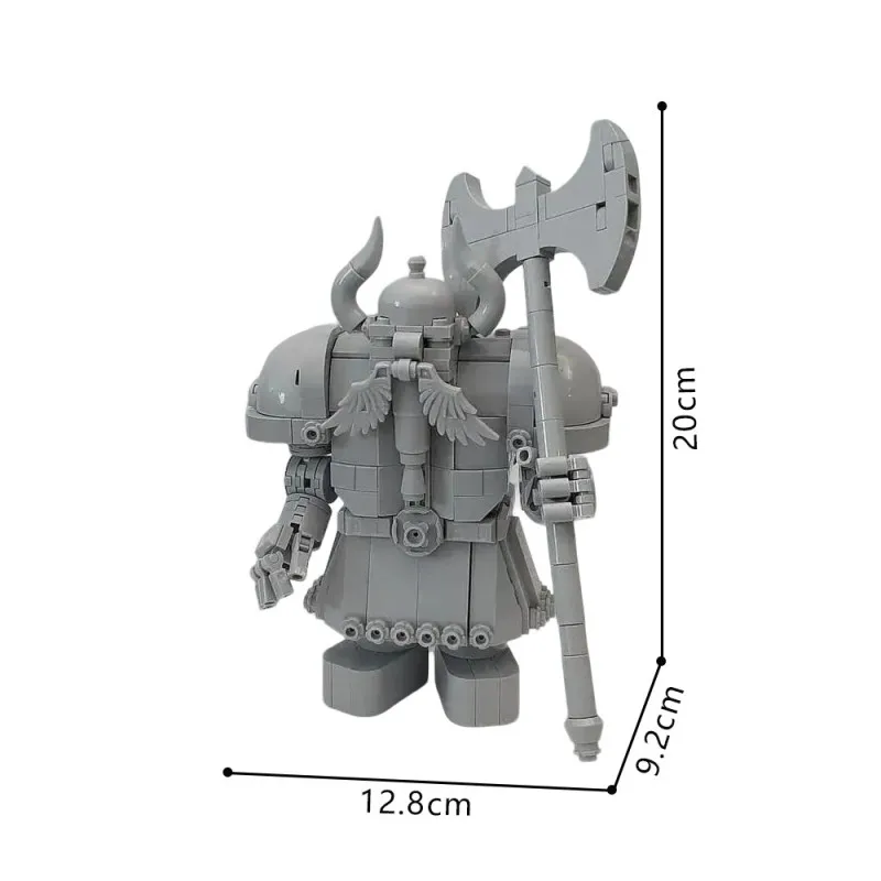 

MOC 451PCS Movie Rings Medieval Warrior Statue Building Blocks Fantasy Dwarf Figure Diorama Advanced Building Sets Adults Gifte