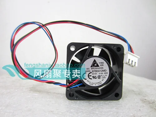 Free shipping new original Delta 4cm4020 12V0.10A EFB0412MD switch server cooling fan