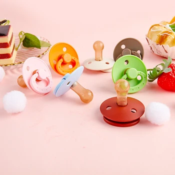 1PC Baby Schnuller Silikon Baby Schnuller Lätzchen Schnuller Nippel Dummy Schnuller Schnuller Baby Dusche Geschenke 0-3 Jahre alte 7 Farben