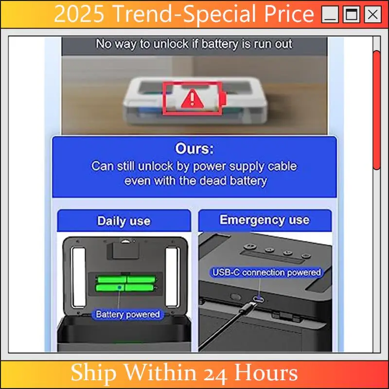 

A61Z Deals Timed Lock Box With Timer Metal Lock Container Self-Controlled Time Release Safety Locker