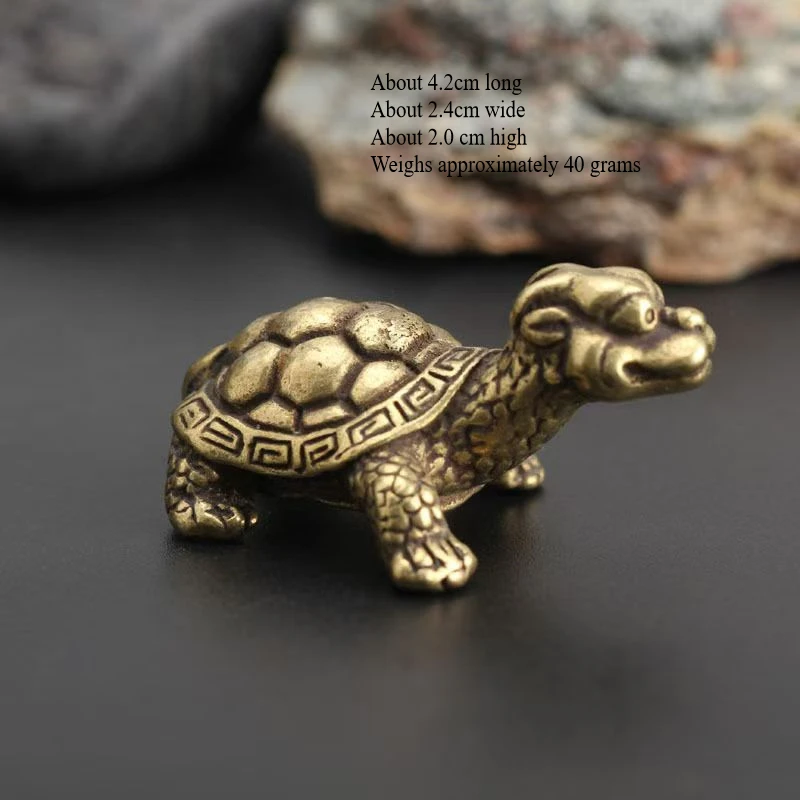 

Love Little/Brass Little Turtle Statue Ornaments Handmade Antique Animal Miniature Statue Desk Decoration Home Decoration Crafts