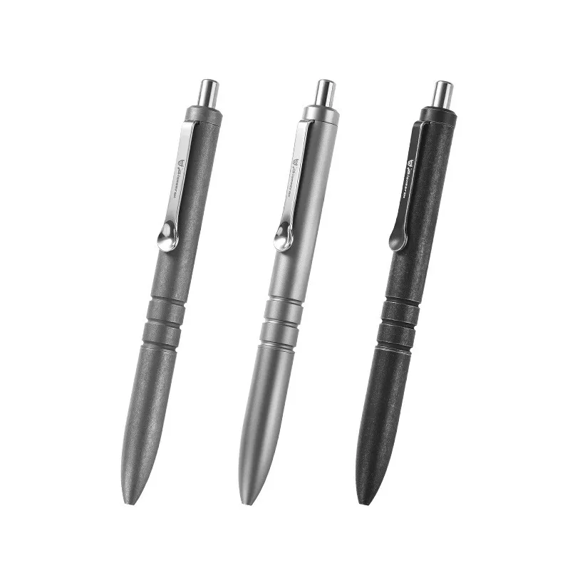 

Titanium Alloy Writing Pen Multi-functional Tool Window Breaker Business Signature Pen Back School Gift with 5pcs G2 Pen Refills