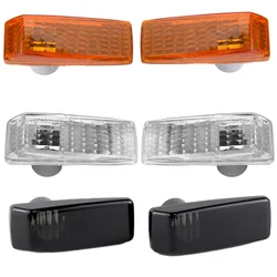 2 pcs For Mercedes-Benz W201 W124 R129 W140 W202 Car Side Marker Fender Light Turn Signal Lamp Covers 2028201521 1248202321