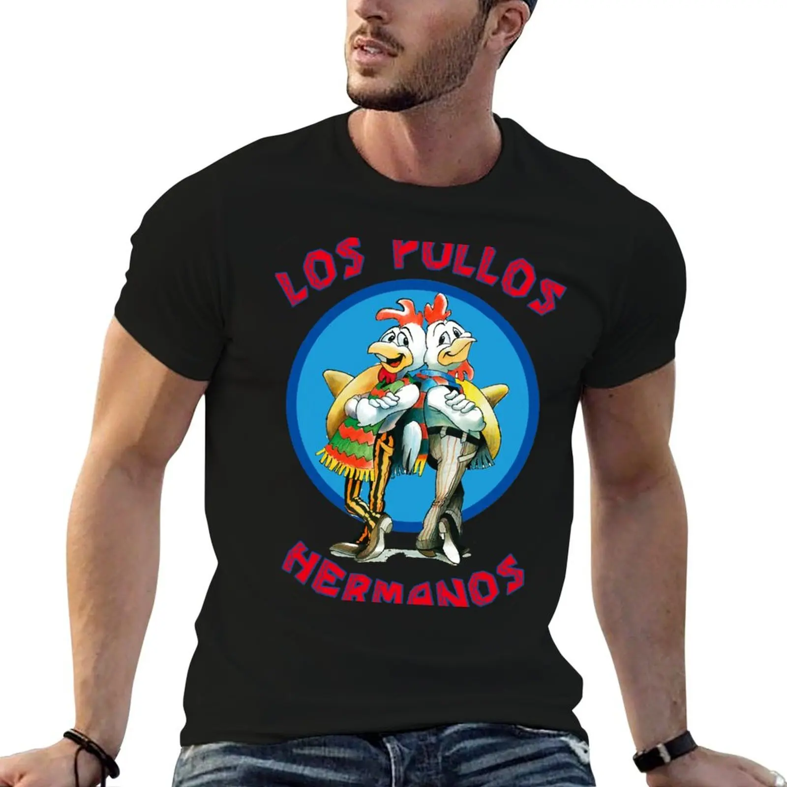 

t Hermanos Los (15) shirts Pollos t T-Shirt oversize anime shirts man graphic