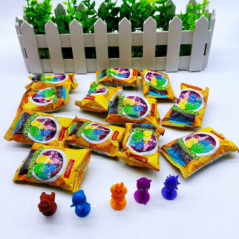 11-62Pcs Original Brand Bonstick Stikeez Blind Bag PVC Figure Stick Animal Farm Monster Mini Cute Toy Gift for Kid