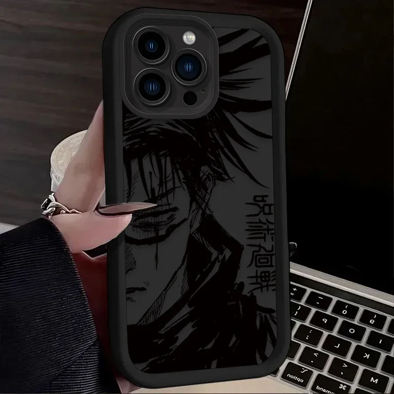 Jujutsu Kaisen Gojo Satoru Case for iPhone 15 14 13 12 11 Pro Max XS X XR 8 7 6S 6 Plus SE 2020 Shockproof Soft Silicone Cover