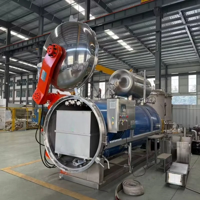 Industrial High Temperature Autoclave Steam Water Spray Retort Stainless Steel Cooking Sterilization Pot Customized