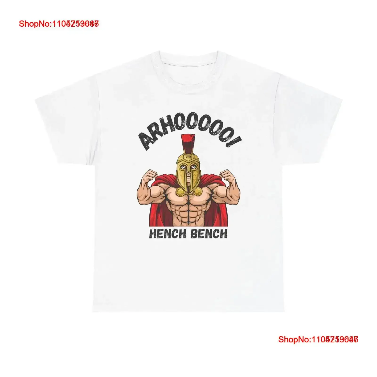 Hench Bench ARHOOOOO T Shirt Spartan Gym Apparel Cotton vintage Washed Versatile homme streetwear Stretched Stylish fashion