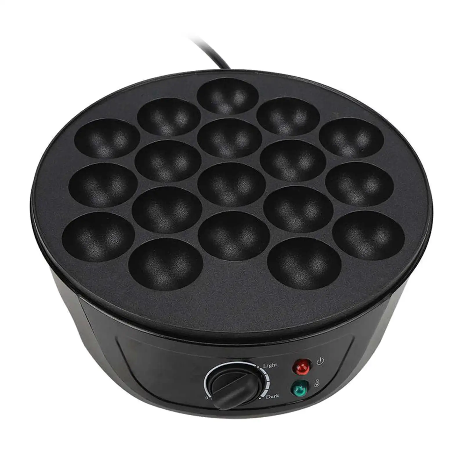 火傷防止ハンドル付き電気たこ焼き器グリルパン家庭用キッチンタコ焼きケーキ作り用