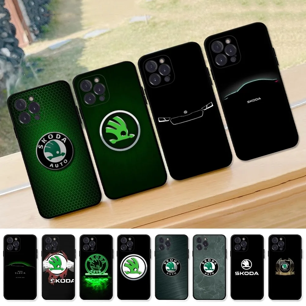 Super Car Design S-Skoda Phone Case For IPhone 16 15 8 7 6 6S Plus X SE XR XS 14 11 12 13 Mini Pro Max Mobile Case