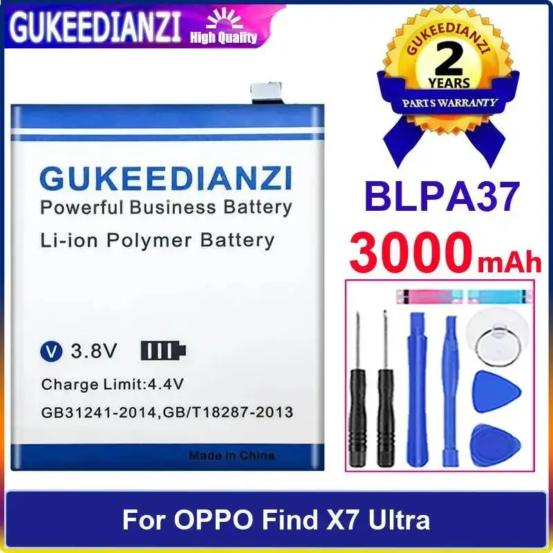 

Mobile Phone Battery BLPA37 For Oppo Find X7 Ultra Premium Replacement 3000Mah
