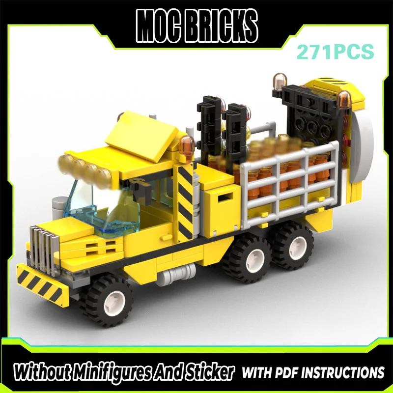 

City Car Model MOC Building Bricks Traffic Management Truck Modular Technology Gifts Holiday Assemble Children Toys Suit