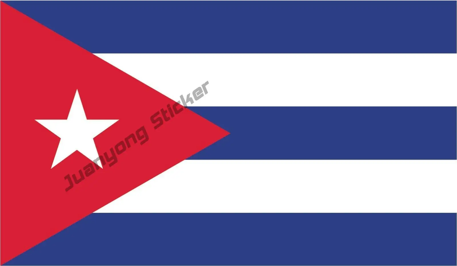 

Cuba Flag Vinyl Decal Bumper Sticker Car Truck Van Laptop Window Stickers Styling Cover Scratches Accessories Decor