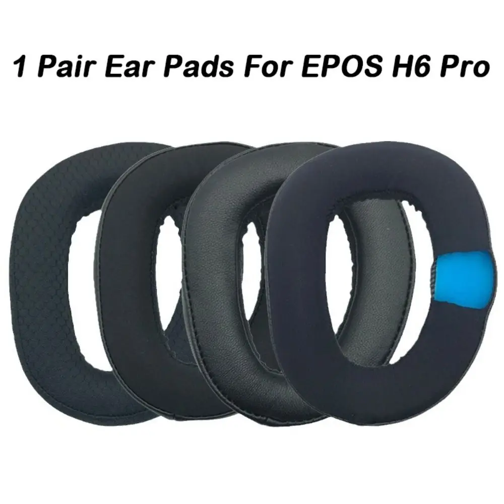 1Pair Soft Sponge Foam Ear Pads Earpads Headset Replacement Ear Cushion Earmuff Accessories Headset Earmuff for EPOS H6 Pro