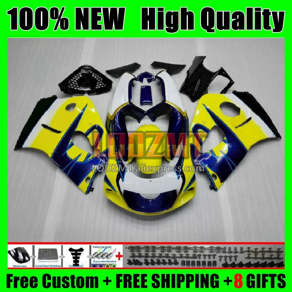 Fairing For SUZUKI SRAD GSXR750 GSXR 600 750 CC 1No.15 GSXR600 1996 1997 1998 1999 2000 GSXR-600 96 97 98 99 00 Blue Yellow Kit